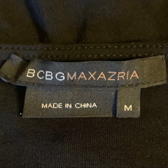 BCBGMaxAzria Silk Cross Lace Long Sleeve Shirt | M - Picture 2 of 6